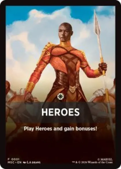 Heroes front card - Marvel Super Heroes Commander
