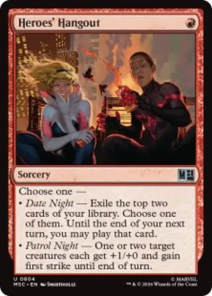 Heroes' Hangout (foil) - Marvel Super Heroes Commander