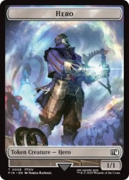 Hero token (#8) (foil) (1/1) - Final Fantasy
