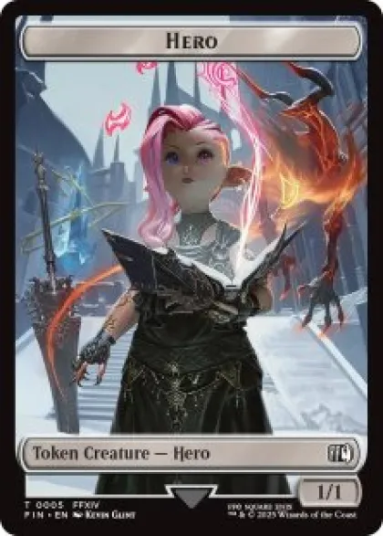 Hero token (#5) (foil) (1/1) - Final Fantasy