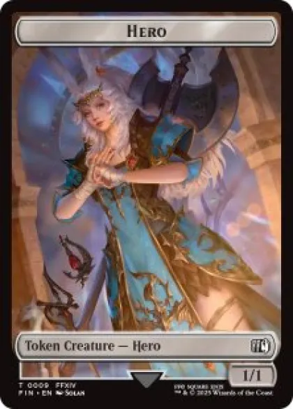Hero token (#9) (foil) (1/1) - Final Fantasy