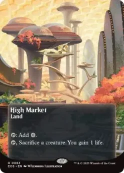 High Market (#63) (borderless) - Edge of Eternities Stellar Sights