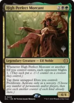 High Perfect Morcant (foil) - Lorwyn Eclipsed Planeswalker Stamped