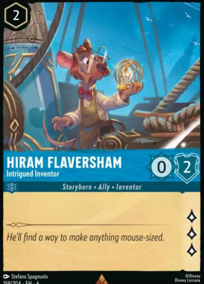 Hiram Flaversham, Intrigued Inventor - Azurite Sea