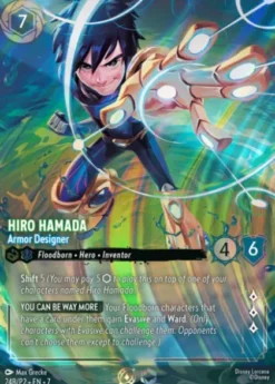 Hiro Hamada, Armor Designer (#24B) (foil) (borderless) - Promo Set 2