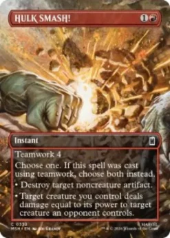 HULK SMASH! (#332) (foil) (borderless) - Marvel Super Heroes Varianten