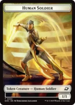 Human Soldier token (foil) (1/1) - Edge of Eternities