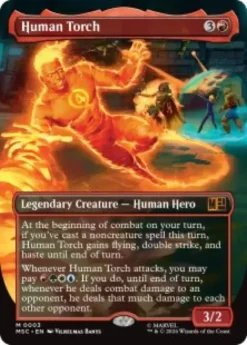 Human Torch (#3) (borderless) - Marvel Super Heroes Commander