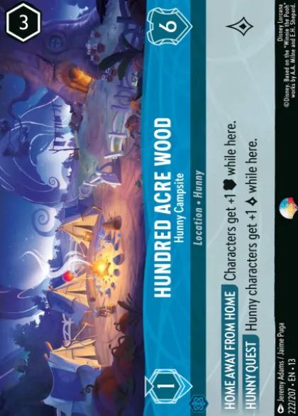 Hundred Acre Wood, Hunny Campsite (foil) (borderless) - Attack of the Vine!