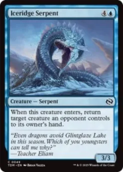 Iceridge Serpent (foil) - Tarkir: Dragonstorm