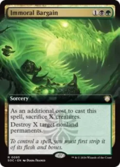 Immoral Bargain (extended art) - Secrets of Strixhaven Commander Varianten