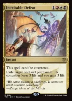 Inevitable Defeat (foil) - Tarkir: Dragonstorm Planeswalker Stamped