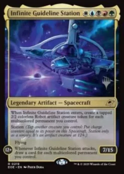 Infinite Guideline Station (foil) - Edge of Eternities Planeswalker Stamped