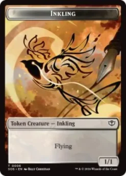 Inkling Token (#6) (foil) (1/1) - Secrets of Strixhaven