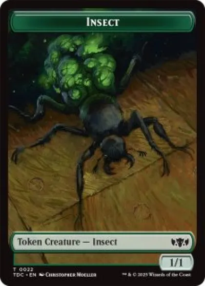 Insect token (#22) (1/1) - Tarkir: Dragonstorm Commander