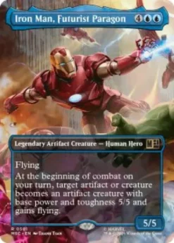 Iron Man, Futurist Paragon (foil) (borderless) - Marvel Super Heroes Commander Varianten