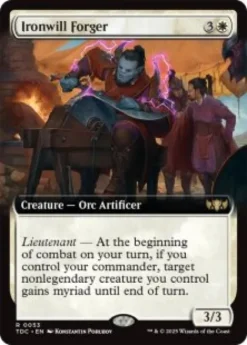 Ironwill Forger (extended art) - Tarkir: Dragonstorm Commander Varianten