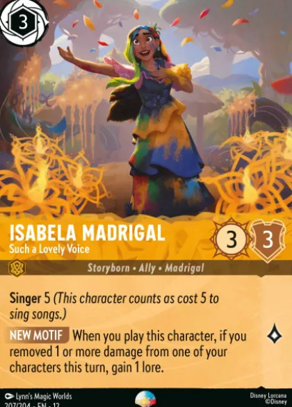Isabela Madrigal, Such a Lovely Voice (foil) (borderless) - Wilds Unknown