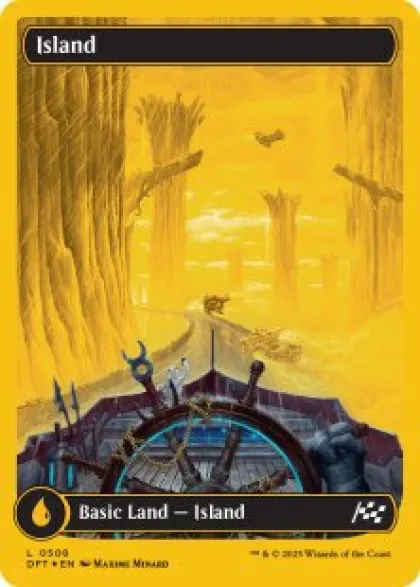 Island (#508) (first-place foil) (full art) - Aetherdrift First-Place Box Toppers