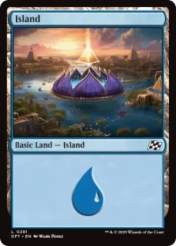 Island (#281) (foil) - Aetherdrift