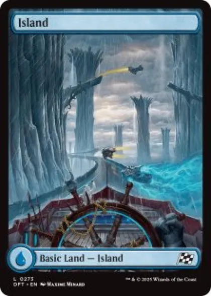Island (#273) (foil) (full art) - Aetherdrift