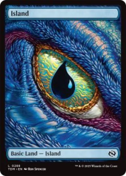 Island (#288) (foil) (full art) - Tarkir: Dragonstorm