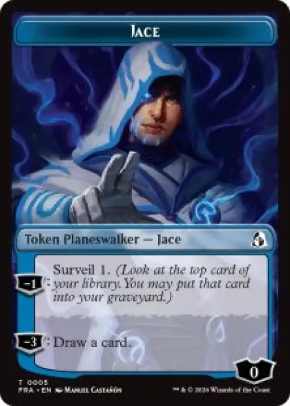 Jace token (foil) - Reality Fracture