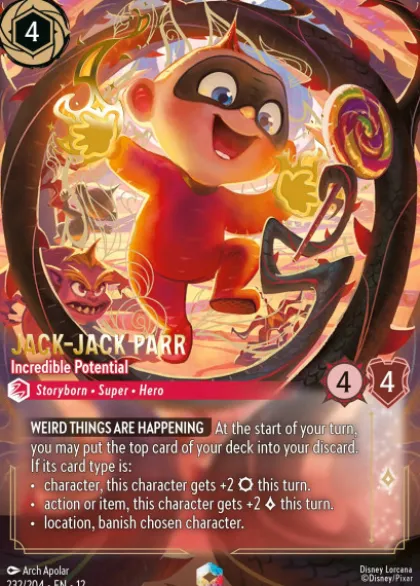 Jack-Jack Parr, Incredible Potential (foil) (borderless) - Wilds Unknown