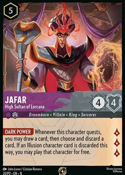 Jafar, High Sultan of Lorcana (#32) - Promo Set 2