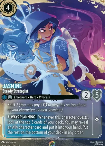 Jasmine, Steady Strategist (foil) (borderless) - Reign of Jafar
