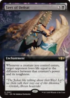 Jaws of Defeat (extended art) - Tarkir: Dragonstorm Commander Varianten