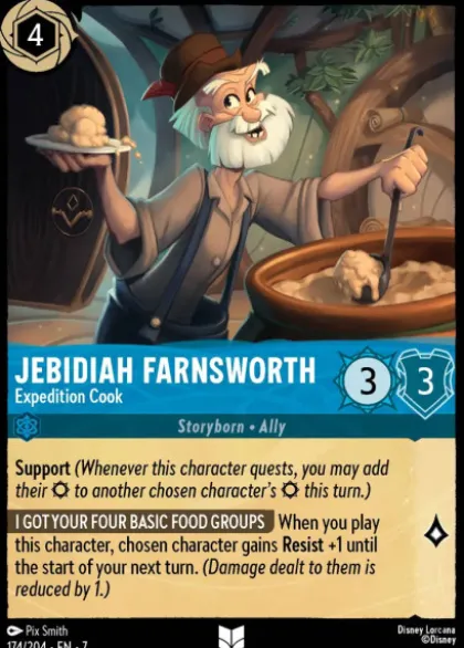 Jebidiah Farnsworth, Expedition Cook (foil) - Archazia's island
