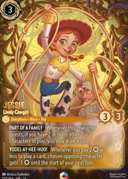 Jessie, Lively Cowgirl (foil) (borderless) - Wilds Unknown
