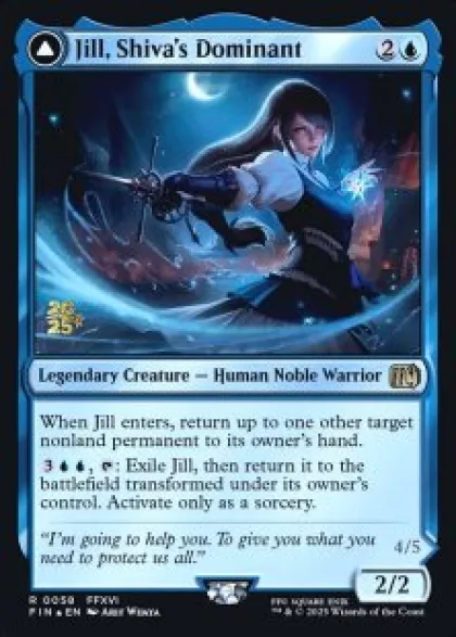 Jill, Shiva's Dominant (foil) - Final Fantasy Prerelease Promo's