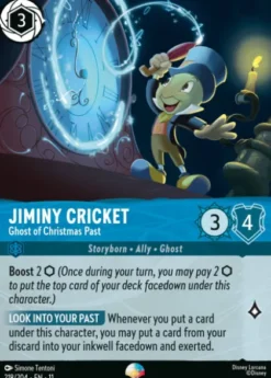 Jiminy Cricket, Ghost of Christmas Past (foil) (borderless) - Winterspell