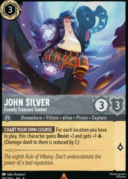 John Silver, Greedy Treasure Seeker - Fabled