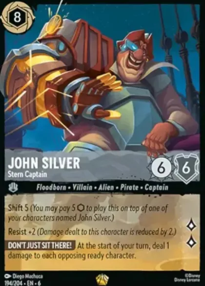 John Silver, Stern Captain - Azurite Sea