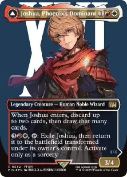 Joshua, Phoenix's Dominant (#542) (surge foil) (borderless) - Final Fantasy Varianten