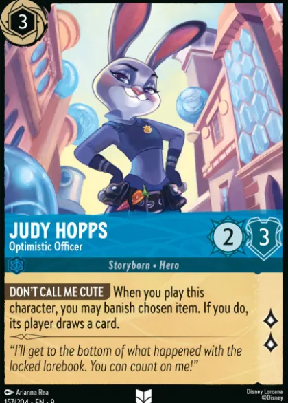 Judy Hopps, Optimistic Officer (foil) - Fabled