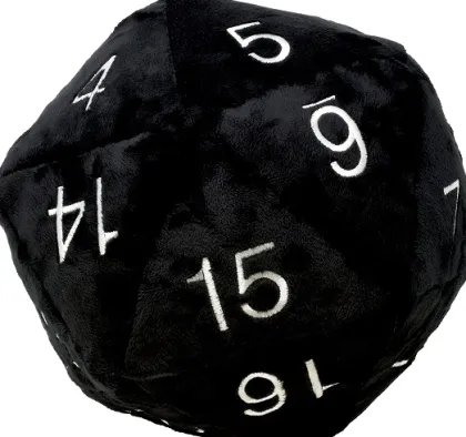 Jumbo D20 Plush Black