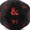 Jumbo D20 Plush Dungeons and Dragons - Black & Red