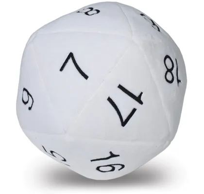 Jumbo D20 Plush White