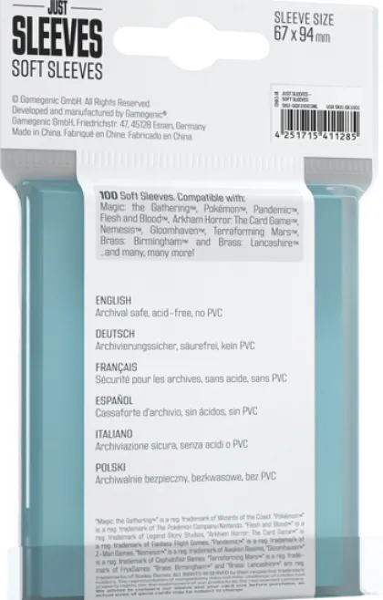 Just Sleeves - Soft Sleeves (100 stuks)