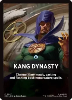 Kang Dynasty front card - Marvel Super Heroes Commander