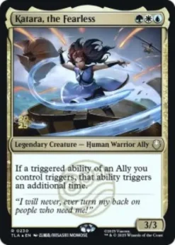 Katara, the Fearless (foil) - Avatar: The Last Airbender Prerelease Promo's