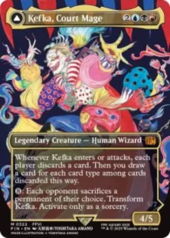 Kefka, Court Mage (#322) (foil) (borderless) - Final Fantasy Varianten