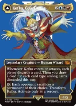 Kefka, Court Mage (#543) (surge foil) (borderless) - Final Fantasy Varianten