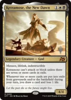Ketramose, the New Dawn (foil) - Aetherdrift Planeswalker Stamped