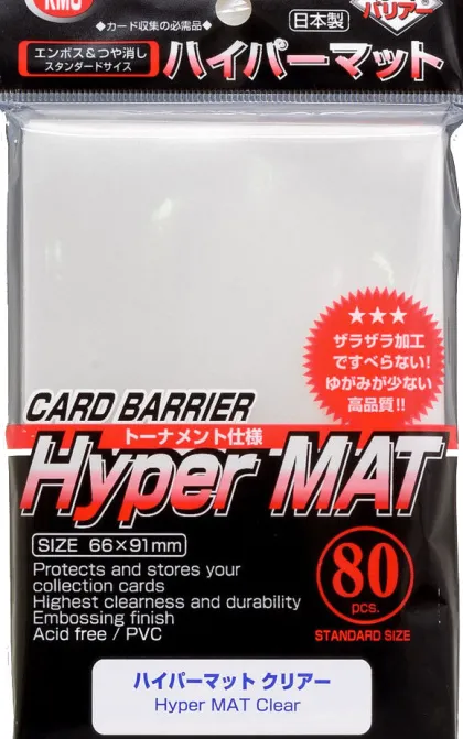 KMC Sleeves Hyper Matte Clear (80 stuks)