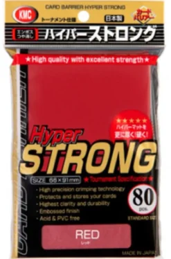 KMC Sleeves Hyper Strong Red (80 stuks)